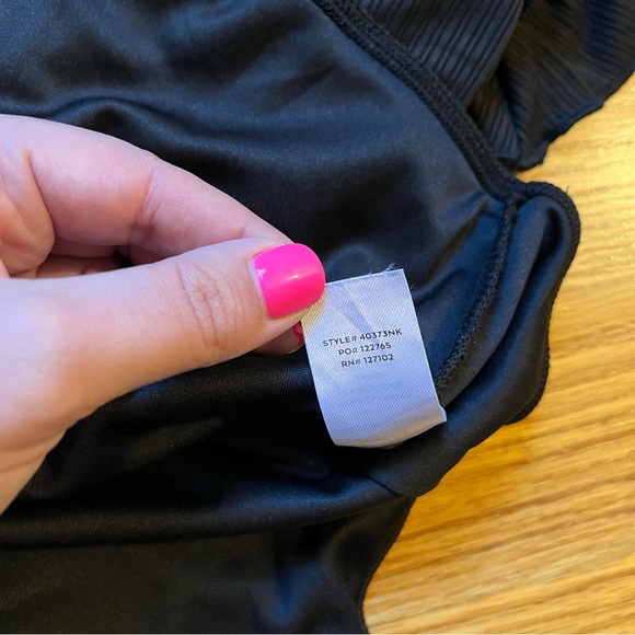 Lulus black ruffle bodysuit size medium - Picture 4 of 5